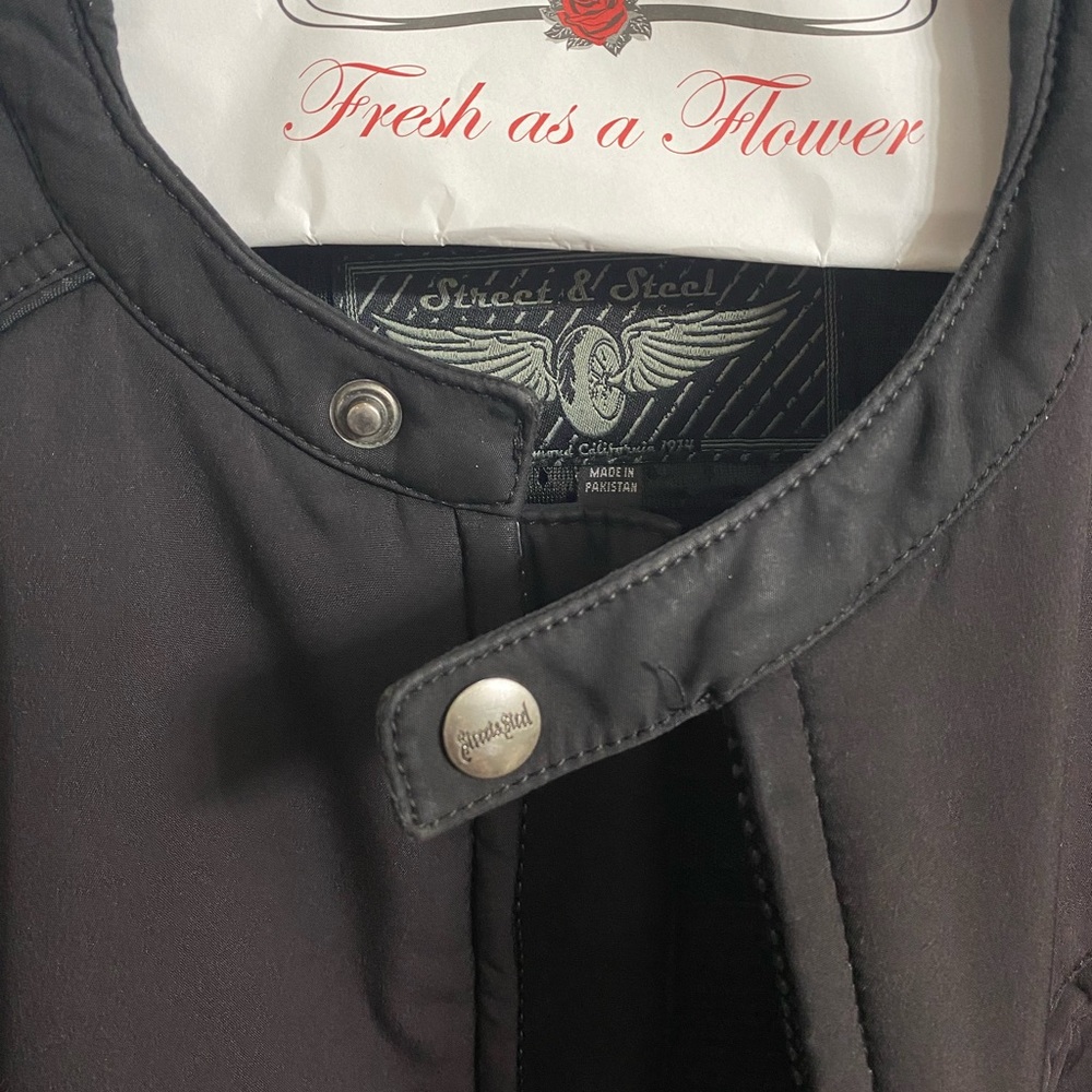 Black Armored Motorcycle Jacket - Picture 5 of 7